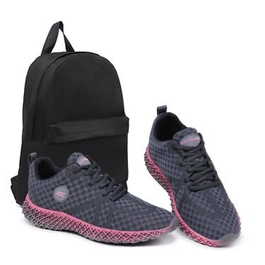 Imagem de Combo Tênis Feminino Super Confortável Com Mochila Ideal para Academia e Caminhada-Feminino
