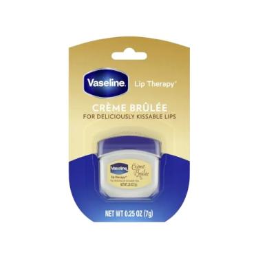 Imagem de Vaseline Protetor labial para terapia labial, creme brulee, 7 g (pacote com 10)