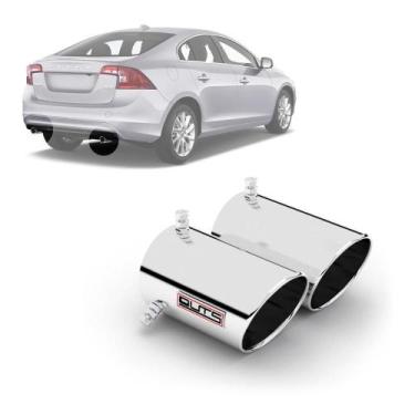 Imagem de Ponteira Esportiva Para Escapamento Ponta Dupla Volvo S60 - Outs