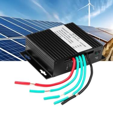Imagem de Black,48V,HYZHANHONG Regulador de 6000W para gerador de turbina eólica Controlador de carregador de bateria do alternador do moinho de vento, controlador de carga MPPT 10A-40A 12V 24V 48V MPPT