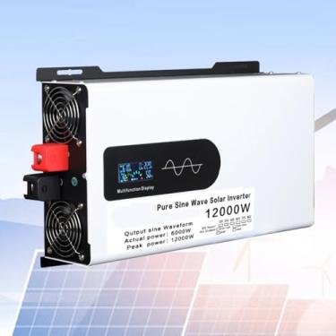 Imagem de 12V to 220V 60HZ,Inversor solar de baixa frequência, inversor de energia de onda senoidal pura de 12000 W DC12 V 24 V 48 V 60 V 72 V para 110 V 220 V, inversores de armazenamento
