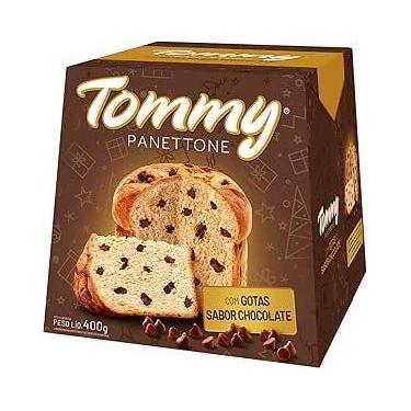 Imagem de Panettone Tommy Gotas de Chocolate Presente Natal 400g