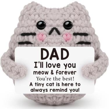Imagem de Presente de crochê para gatos Glonyi para o Dia dos Pais do filho/filh