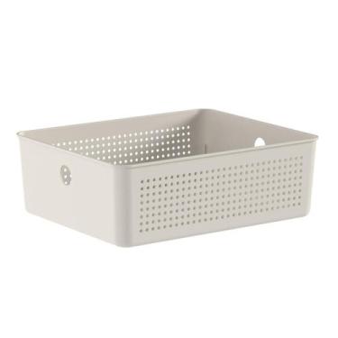 Imagem de Cesto Organizador Empilhável Alça Multiuso Flow 27x21cm Ou, Flow