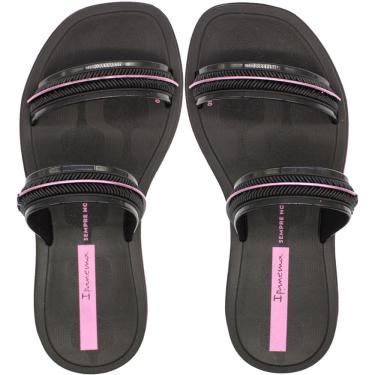 Imagem de Tamanco Slide Infantil Ipanema Glow Sempre Nova Tiras Frisos Metalizados Menina