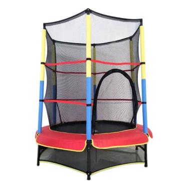 Imagem de Cama Elástica Pequena Play & Fun Colorida 1,38mx1,63m
