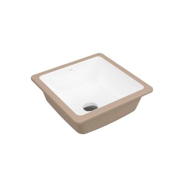 Imagem de Cuba De Embutir Docol 37x37 90015771026 Quadrada Branca Esmaltada