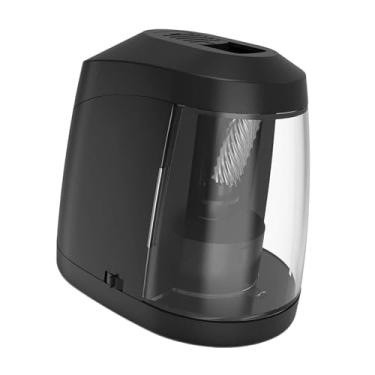 Imagem de YsXoWiui Apontador elétrico de lápis, apontador automático de lápis, parada automática, resistente, de alta velocidade, rápido, portátil para sala de aula em