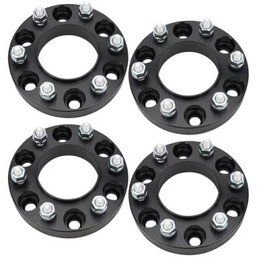 Imagem de BRTEC Adaptador de roda de 6 x 5,5 cm de espessura M12 x 1,5 pinos 93,1 mm furo 6 x 139,7 mm espaçadores de roda para Ford Bronco 2021-2023 / Ranger 2013-2022 4 peças