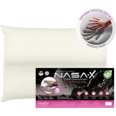 Imagem de Travesseiro Nasa X Viscoelástico 45x65cm Cervical Duoflex