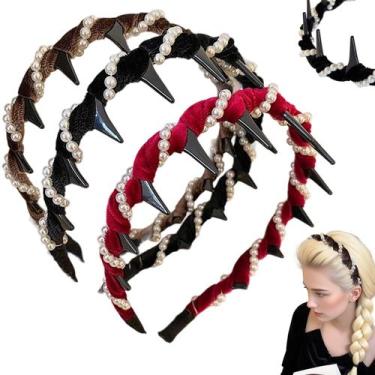 Imagem de Pacote com 3 faixas de cabelo Pearl High Cranium vintage para mulheres