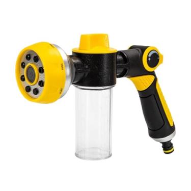 Imagem de Rrlihjgu Bico De Mangueira Para Jardim | Spray Para Mangueira Com Dispensador De | Spray De Limpeza Ajustável | Para Plantas Flores Animais De Estimação Duche Veículo Quintal Entrada Pátio Relvado