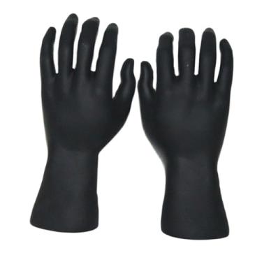 Imagem de Kokiya Modelos de mãos masculinas Decorações de Halloween Loja de novidades Piadas Brinquedos Adultos Manequins de mão fáceis de limpar para exibição de, Preto