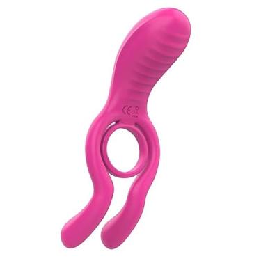 Imagem de Singun Anel Peniano com Estimulador de Clitóris, Silicone e ABS, Modelo SI, 16,5cm x 3,5cm, Recarregável USB, 12 Modos de Vibração