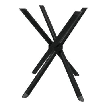 Imagem de Base Pé De Mesa Palito Cor Preta - Flape Para Tampo de: Vidro