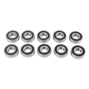 Imagem de Rolamento de Esferas 6204-2RS Com 10 Peças para Maior Eficiência de Transmissão de Energia na Indústria Leve, 17x47x14mm