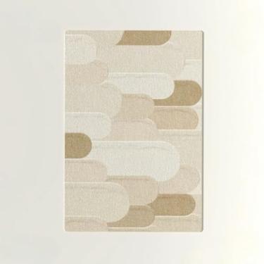 Imagem de Tapete ondulado para decoração de sala de estar, tapetes artísticos para quarto, tapete luxuoso (160 x 200 cm (62 x 78 pol.) / hxx-250724003506)