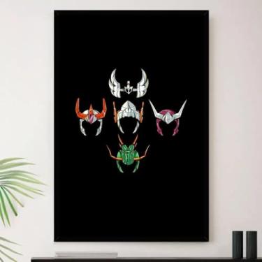 Imagem de Genérico, Quadro Cavaleiros Do Zodiaco Anime Decorativo A4 23x33cm