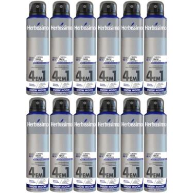 Imagem de Kit 12 Desodorante Aerossol Herbíssimo Snow Moon 150 Ml - Dana