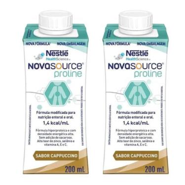 Imagem de Kit 2 Unidades Novasource Proline 200ml Cappuccino Nestlé, Cappucino