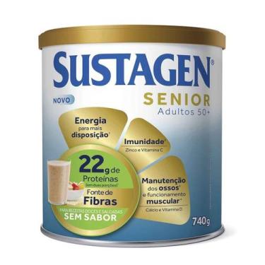 Imagem de Sustagen Senior Complemento Alimentar 50+ Sem Sabor 740g