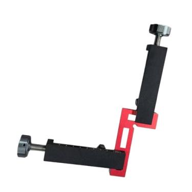 Imagem de Dualoai Conjunto de Grampos de ângulo Reto para Ferramenta de Montagem de Gavetas de Marcenaria Leve para Projetos DIY Multifuncional Resistente, 3 Pedaços, Tamanho real