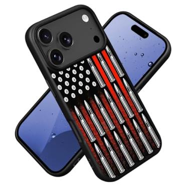 Imagem de ZXHSBROK Capa para iPhone 17 Pro, silicone fino premium com [forro de microfibra macio antiarranhões] capa protetora à prova de choque para iPhone 17 Pro (2025) de 6,3 polegadas, bandeira americana e