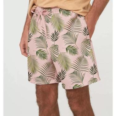 Imagem de SHORTS PRAIA HERING KTL4 MASCULINO ROSA/VERDE-Masculino