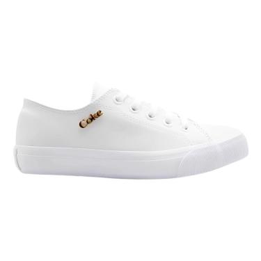 Imagem de Tênis Casual Feminino Coca-Cola CC2466 Sandy Town Branco-Feminino