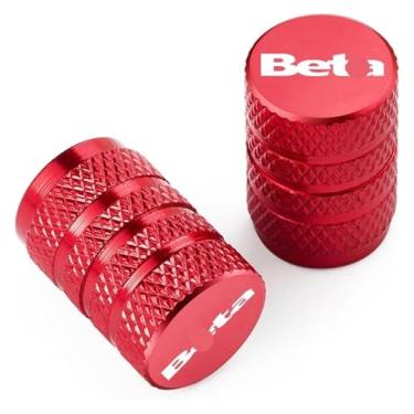 Imagem de Compatível com RR 125 200 350 390 430 450 480 2T SM 4T LC 50 Enduro Evo 250 300 80 Junior Senior Tampas de válvula de pneu de motocicleta de alumínio (vermelho)