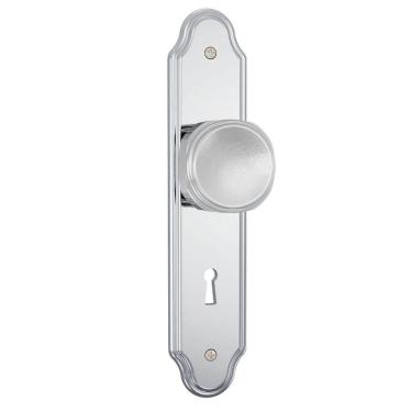 Imagem de Fechadura 813-02 Interna Com Acabamento Cromado E Espelho De Aço Inox - 81321 - Stam