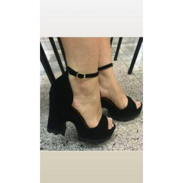 Imagem de Sandália Tratorada Preta - Cheia de Estilo 