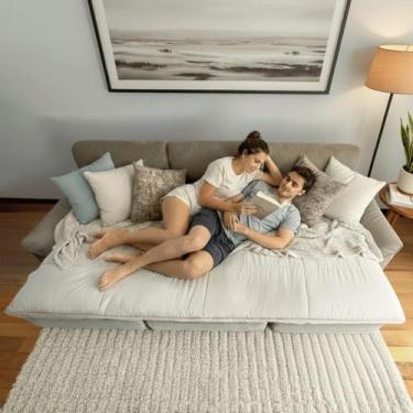 Imagem de Protetor Para Sofá Retrátil e Reclinável Pillow Top Confort FLAT 10cm 