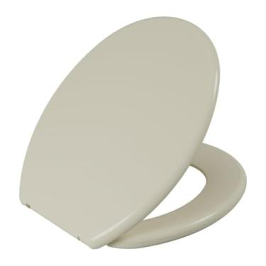 Imagem de Assento SanitáRio Almofadado Universal | Tampa Oval Macia Para Maior Conforto(Bege)