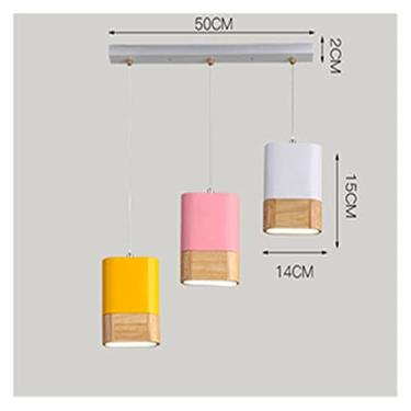 Imagem de Luminária de lustre, lustre estilo simples da Europa do Norte, lâmpada criativa de cabeça única para café, lâmpada de mesa de bar, lâmpada de sala de jantar, lustre de quarto (tamanho: 3 cor