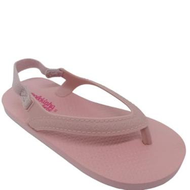 Imagem de Molekinha, Sandália Molekinha Menina Infantil PVC com Tira Elástica (Rosa, BR, Bebê, Numérico, 21.5)
