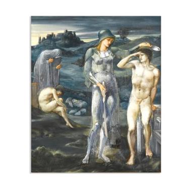 Imagem de SDYJ6GSW Edward Burne Jones Arte de parede O Chamado de Perseus Pôster Famosas Pinturas Reprodução Romantismo Pictures Decoração de parede Edward Burne Jones Decoração de casa 48 x 40 cm (19 x 16 pol