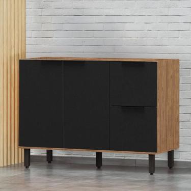 Imagem de Balcão para Pia Módulo de Cozinha 120cm - Toscana - Mx Móveis, Freijó/