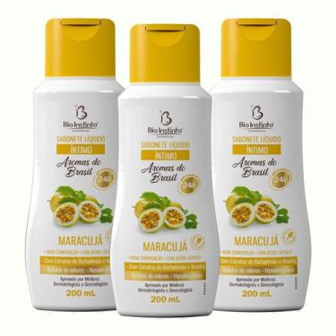 Imagem de KIT 3 UNDs Sabonete Íntimo Líquido Maracujá Bio Instinto 600 ml  pH Eq
