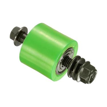 Imagem de PATIKIL Tensor de polia de rolo de 8 mm, tensor de polia de rolo de corrente mini peças de bicicleta guia de cilindro de nylon guia de corrente de roda conjunto deslizante para mini motocicleta Dirt