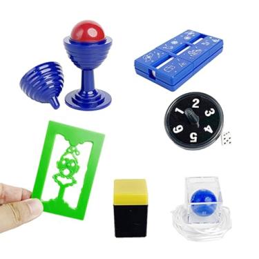 Imagem de Xfunjoin 6Pcs Easy to Use Magic Tricks Set with Tutorial Video, Ball and Vase, Perception Gyro, Dice Capsule - Perfect Beginner Magician Props, Ideal Gift for Christmas & Birthday