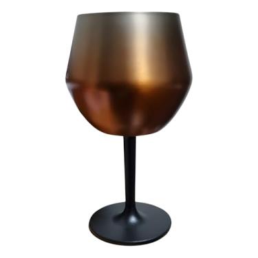 Imagem de Taça Térmica de Alumínio Inox 410ml – Mantém Bebidas Geladas por Mais Tempo, Design Moderno e Sofisticado – Ideal para Cerveja, Drinks e Vinho (Marrom)