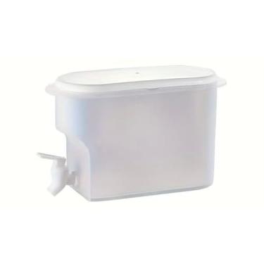 Imagem de Suqueira Plástica Com tampa Para Geladeira Com Torneira Capacidade 3 Litros Para Agua Saborizada 3L(2)