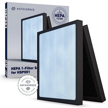 Imagem de HATHASPACE Substituição do filtro HEPA do purificador de ar – Filtros certificados para purificadores inteligentes HSP001 – Fácil de instalar, melhor qualidade do ar – H13 True HEPA, 1 pacote