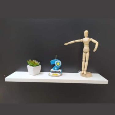 Imagem de Prateleira organizadora multiuso branca ou preta decorativa em MDf pra