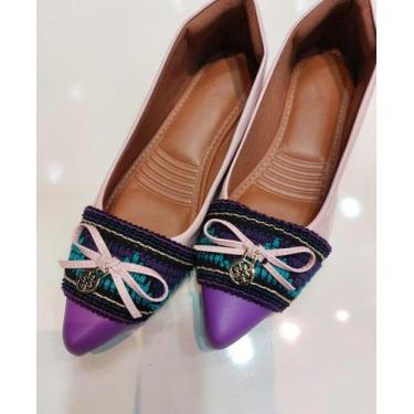 Imagem de Sapatilha bico fino com lasço - Hud modas 