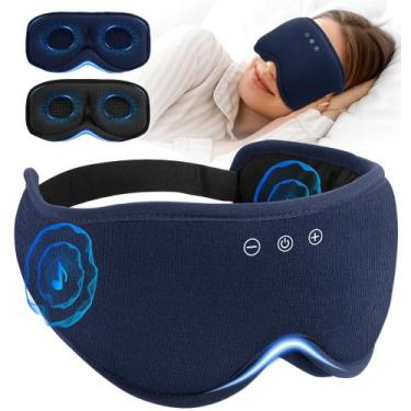 Imagem de Máscara de dormir AHUIARGY Bluetooth 3D com contornos pretos