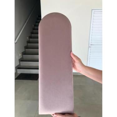 Imagem de Kit Cabeceira Estofada Nuvem Suede Adesiva 20x60cm Para Cama Solteiro Casal Queen King – Design Moderno e Instalação Sem Furo(Lilás,10)