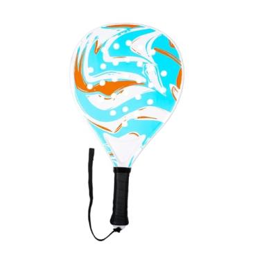 Imagem de oshhni Raquete de Padel de Tênis de Praia com Superfície de Fibra de Carbono e Núcleo de Espuma EVA para Crianças e Jovens Iniciantes, Azul