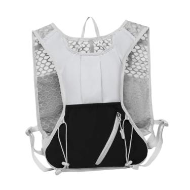 Imagem de Aymzbd Colete de Hidratação Mochila de Hidratação Equipamento Leve para Corrida Bolsa Esportiva Mochila de água para Camping Escalada Ciclismo Corrida Caminh, Cinza Preto